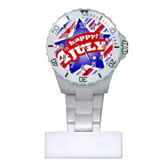 4th Of July Celebration Design Nurses Watch by dflcprints