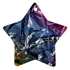 Texture   Rainbow Foil By Dori Stock Star Ornament (two Sides) by TheWowFactor