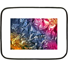 Texture   Rainbow Foil By Dori Stock Mini Fleece Blanket (two Sided)