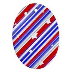 American Motif Oval Ornament by dflcprints