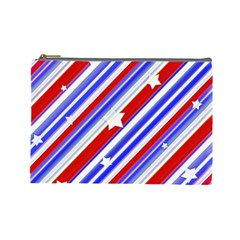 American Motif Cosmetic Bag (large) by dflcprints