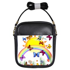 Butterfly Rainbow Days Girl s Sling Bag by AlteredStates
