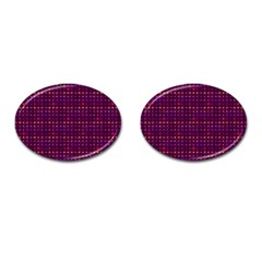 Funky Retro Pattern Cufflinks (oval) by SaraThePixelPixie