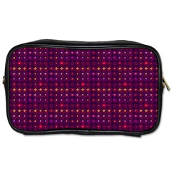 Funky Retro Pattern Travel Toiletry Bag (one Side)