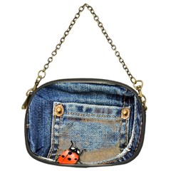 Blue Jean Butterfly Chain Purse (one Side) by AlteredStates