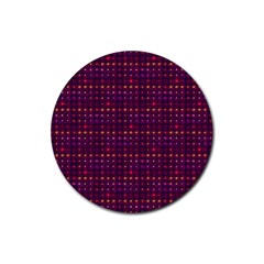 Funky Retro Pattern Drink Coasters 4 Pack (round) by SaraThePixelPixie