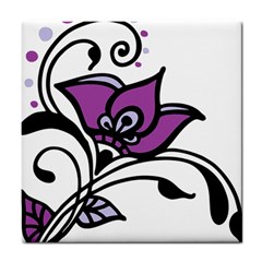 Awareness Flower Ceramic Tile by FunWithFibro