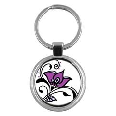 Awareness Flower Key Chain (round) by FunWithFibro