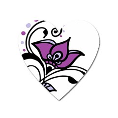 Awareness Flower Magnet (heart) by FunWithFibro