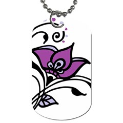 Awareness Flower Dog Tag (two-sided)  by FunWithFibro