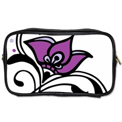 Awareness Flower Travel Toiletry Bag (two Sides) by FunWithFibro