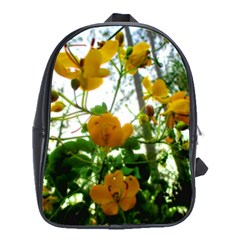 Yellow Flowers School Bag (large) by SaraThePixelPixie