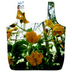 Yellow Flowers Reusable Bag (xl) by SaraThePixelPixie