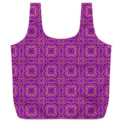 Purple Moroccan Pattern Reusable Bag (xl) by SaraThePixelPixie