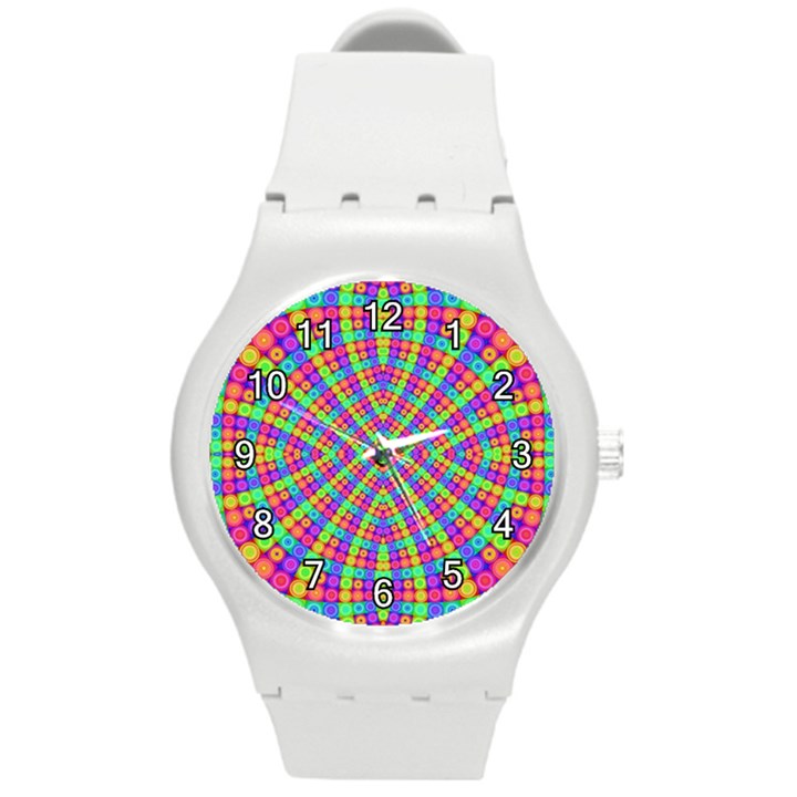 Many Circles Plastic Sport Watch (Medium)