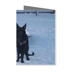 Snowy Gsd Mini Greeting Card (8 Pack) by StuffOrSomething