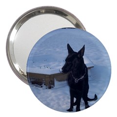 Snowy Gsd 3  Handbag Mirror by StuffOrSomething