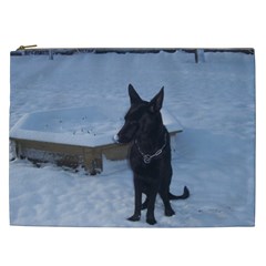 Snowy Gsd Cosmetic Bag (xxl) by StuffOrSomething