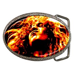 Golden God Belt Buckle (oval) by SaraThePixelPixie