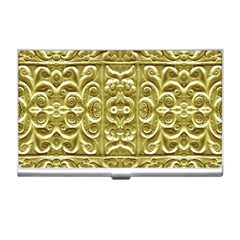 Gold Plated Ornament Business Card Holder by dflcprints