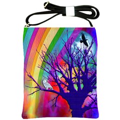 Rainbow Moon Shoulder Sling Bag