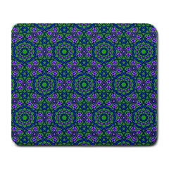 Retro Flower Pattern  Large Mouse Pad (rectangle)