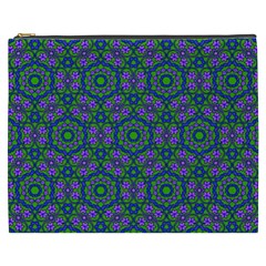 Retro Flower Pattern  Cosmetic Bag (xxxl)