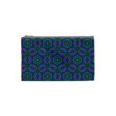 Retro Flower Pattern  Cosmetic Bag (small)