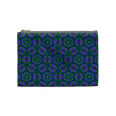 Retro Flower Pattern  Cosmetic Bag (medium)