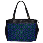 Retro Flower Pattern  Oversize Office Handbag (One Side) Front