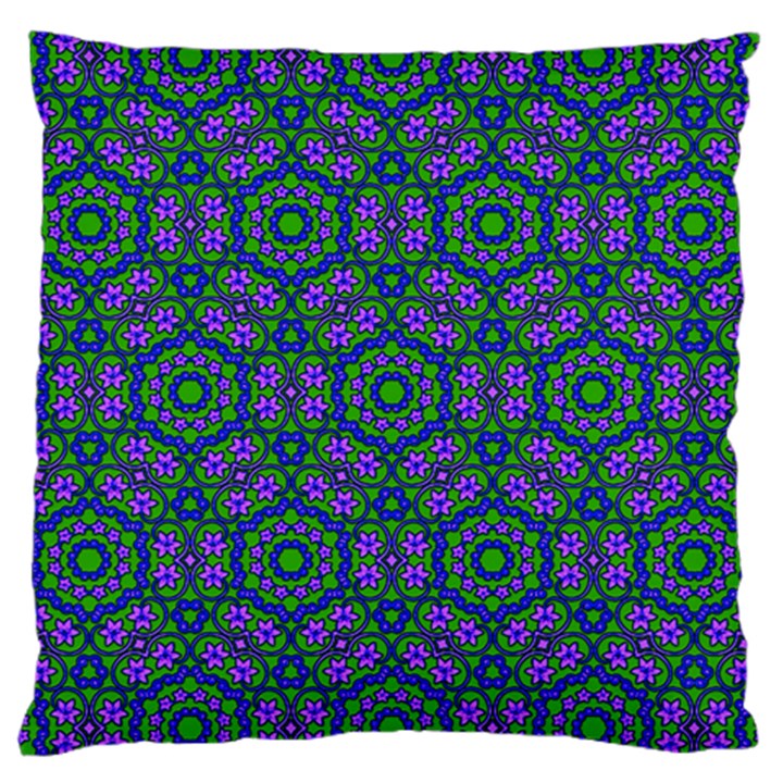 Retro Flower Pattern  Large Cushion Case (Single Sided) 