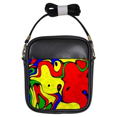 Abstract Girl s Sling Bag by Siebenhuehner