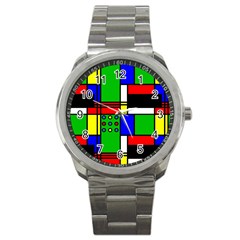 Mondrian Sport Metal Watch by Siebenhuehner