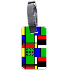 Mondrian Luggage Tag (two Sides) by Siebenhuehner