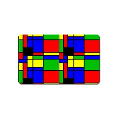 Mondrian Magnet (name Card) by Siebenhuehner