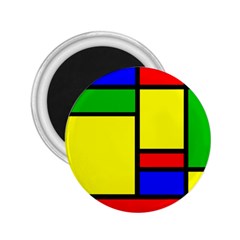 Mondrian 2.25  Button Magnet