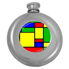 Mondrian Hip Flask (Round)