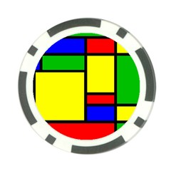 Mondrian Poker Chip (10 Pack)