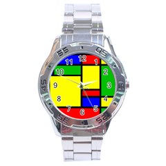 Mondrian Stainless Steel Watch