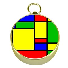 Mondrian Gold Compass