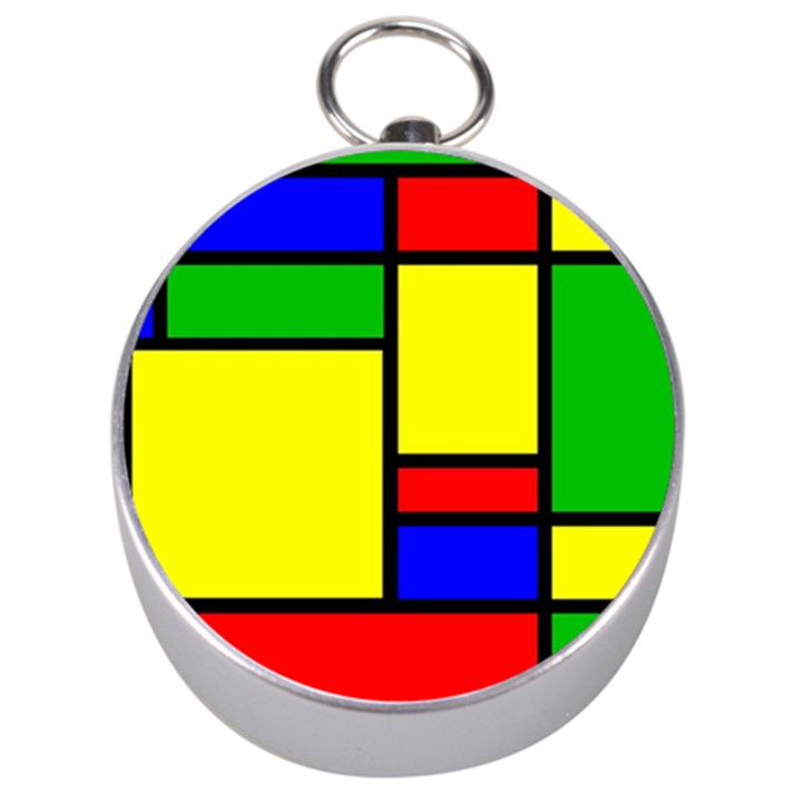 Mondrian Silver Compass