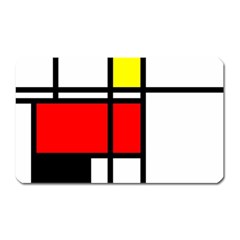 Mondrian Magnet (rectangular) by Siebenhuehner