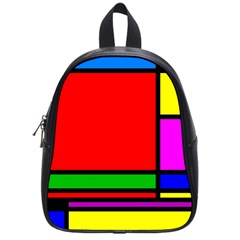 Mondrian School Bag (small) by Siebenhuehner