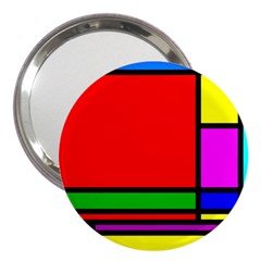 Mondrian 3  Handbag Mirror by Siebenhuehner