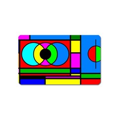 Mondrian Magnet (name Card) by Siebenhuehner