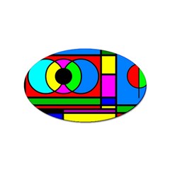 Mondrian Sticker 100 Pack (oval) by Siebenhuehner