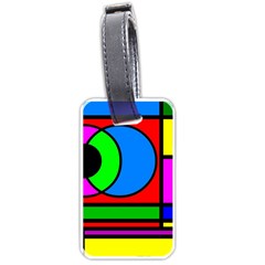 Mondrian Luggage Tag (one Side) by Siebenhuehner