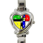 Abstrakt Heart Italian Charm Watch  Front