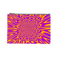 Psycedelic Warp Cosmetic Bag (large) by SaraThePixelPixie