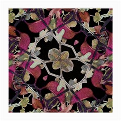 Floral Arabesque Decorative Artwork Glasses Cloth (medium, Two Sided) by dflcprints